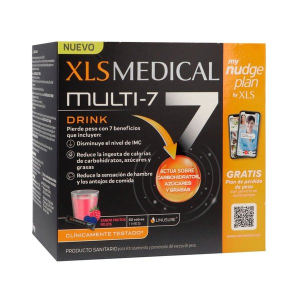 XLS MEDICAL MULTI-7 60 sobres (sabor frutos rojos)