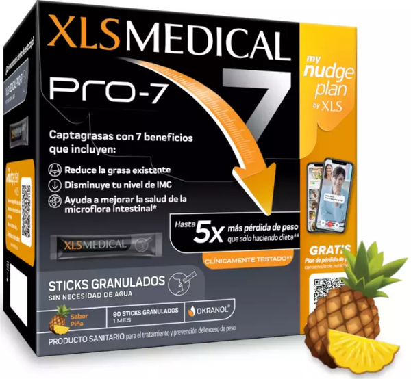 XLS MEDICAL PRO-7  90 STICKS (SABOR PIÑA)